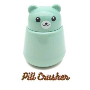 COAGU Green Bear Medicine Pill Travel Crusher Grinder NEW
